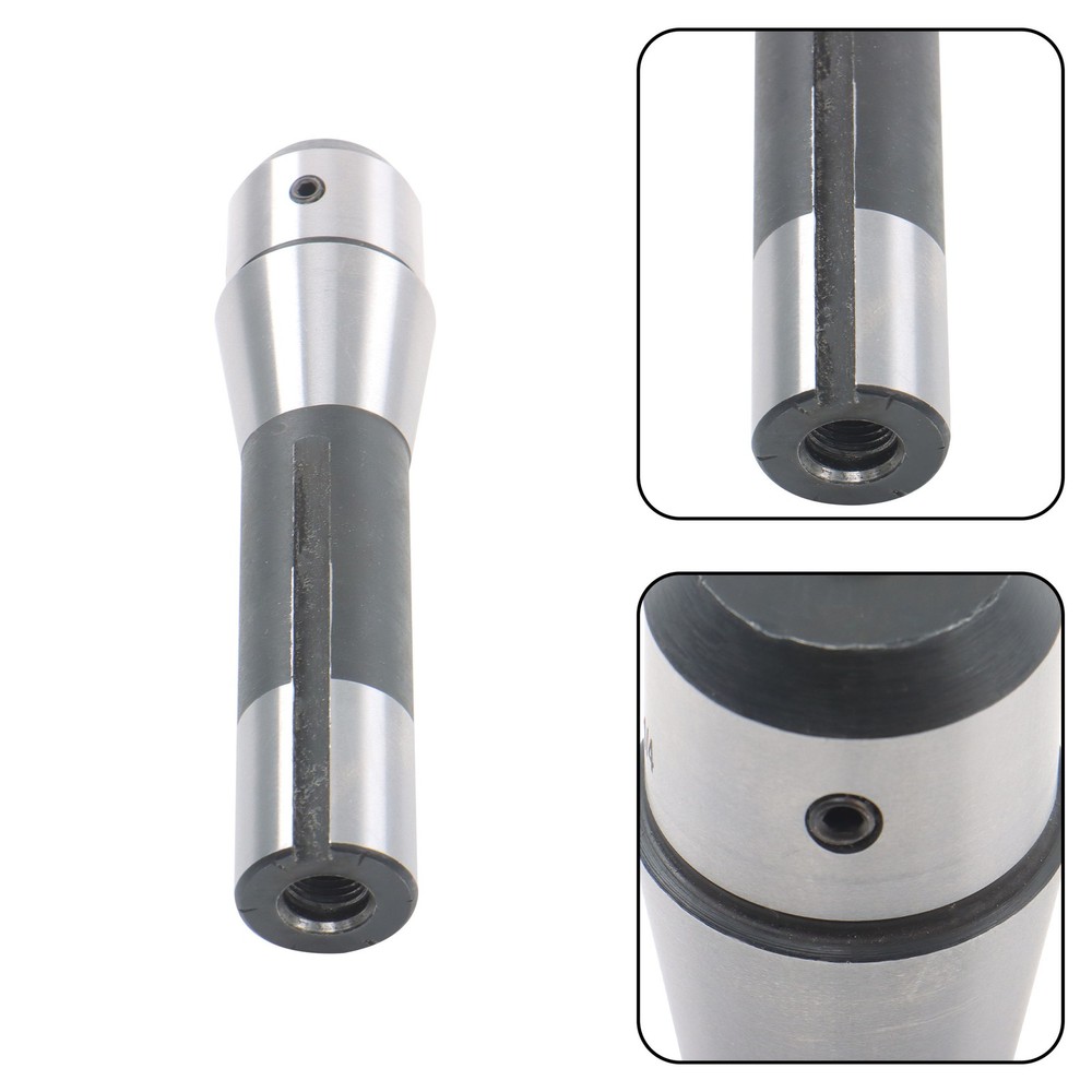 R8 1/4'' Precision End Mill Adapter Holder, Milling Adaptor Tool