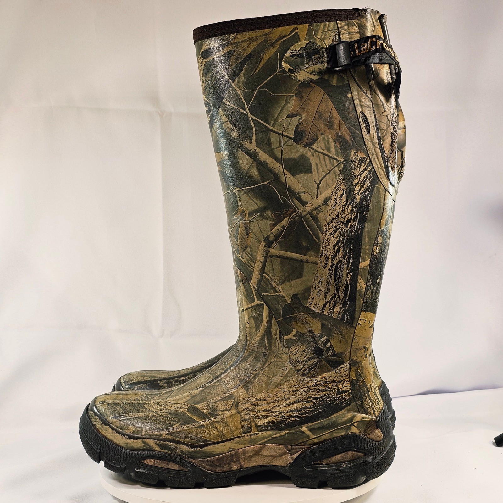LaCrosse Alpha Authentic Mens Camo Rubber Hunting Boots 200005 Size 13