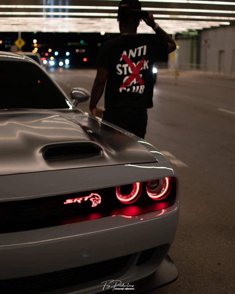 SRT Hellcat Front Grill Badge Emblem Led RGBw Bluetooth Controlled