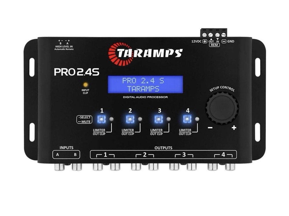 Taramps HD3000 2 Ohm Amp + PRO 2.4S DSP Digital Audio Processor Bundle