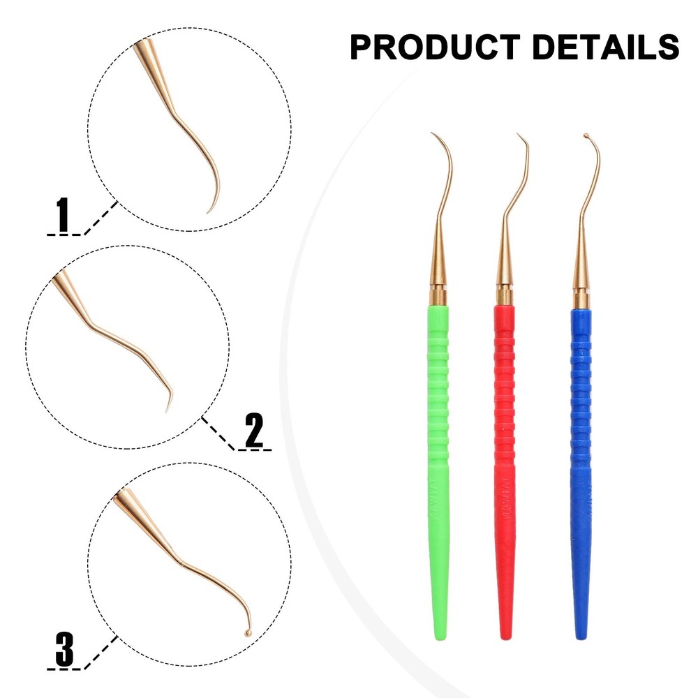 Brass Pick Hooks Diving Tool Set Great Accessory For Diving Hard Plastic Handle