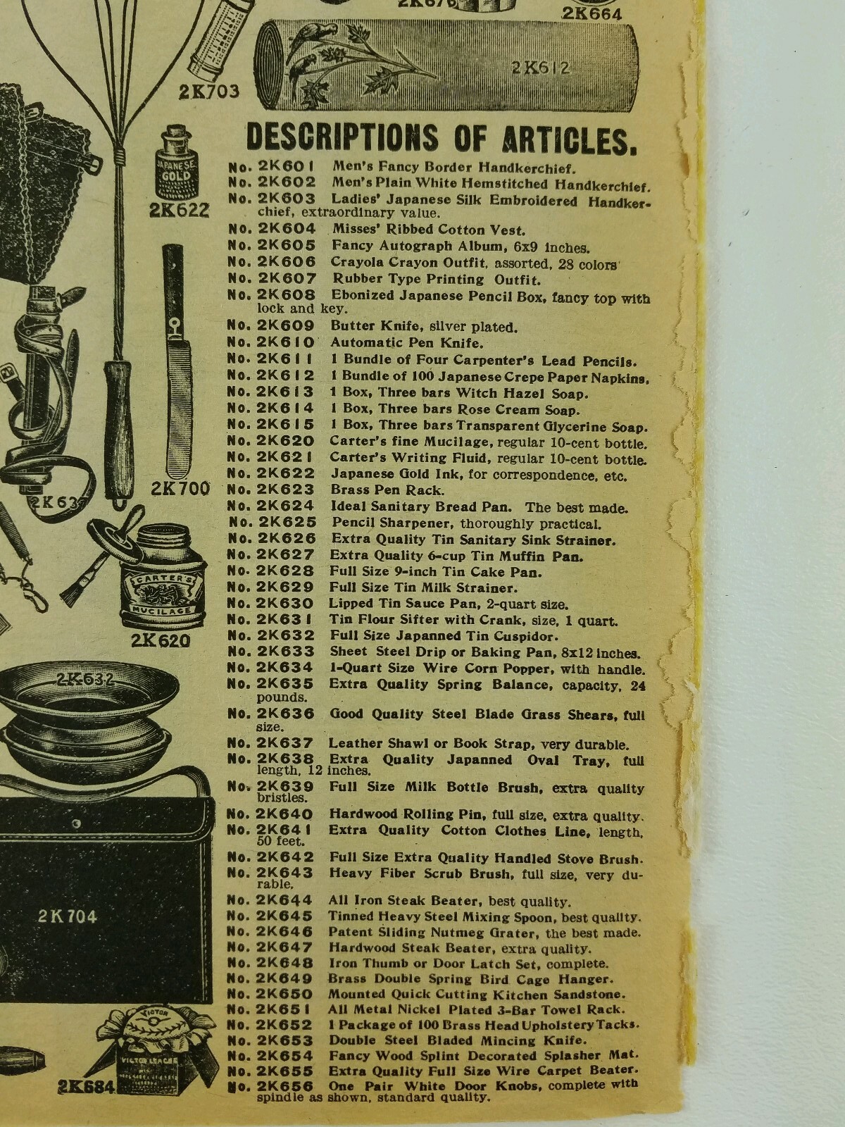 6 cent tools clothing Vintage Advertisements Sears Roebuck Catalog page