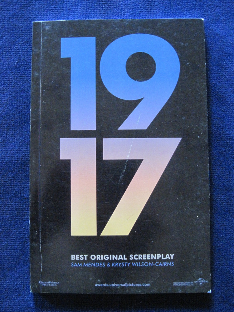 ORIGINAL SCRIPT - 1917 - OSCAR CONSIDERATION - SAM MENDES - 1st Ed in Book Form