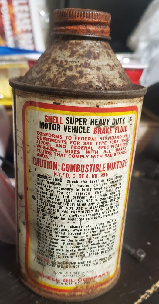SHELL Super Heavy Duty Brake Fluid, 12 oz.