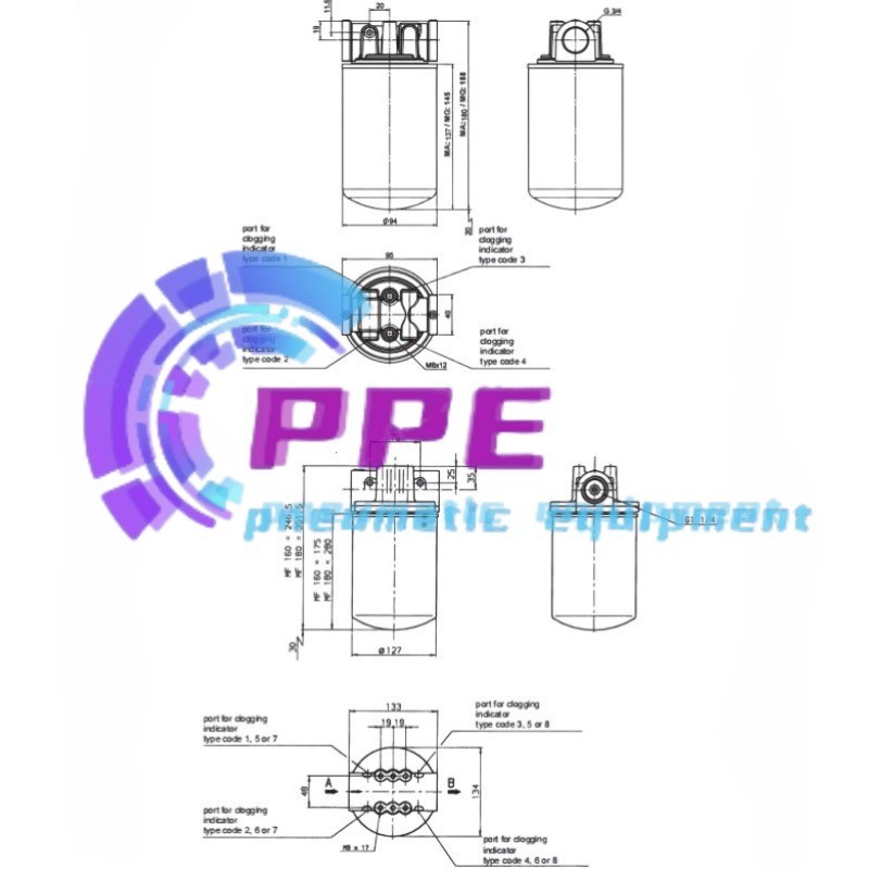 1PC NEW 0180MA010BN HYDAC HYDAC Filter Element