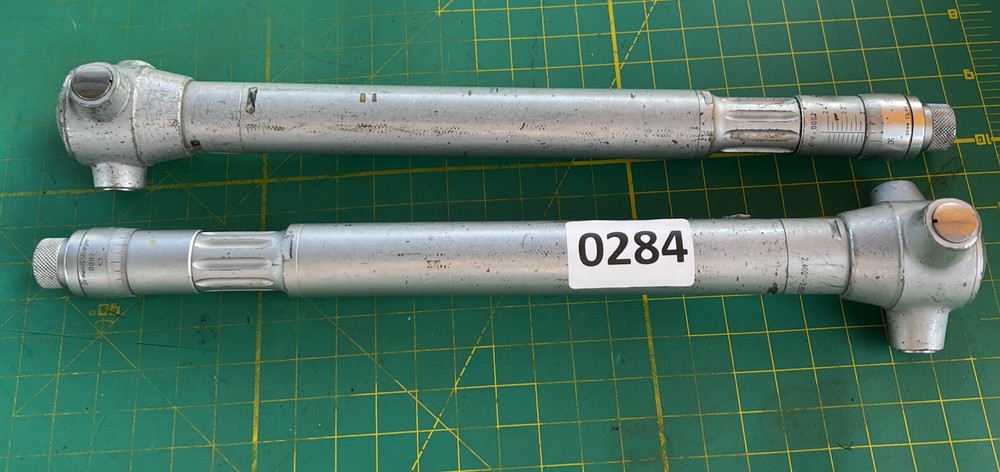 BROWN & SHARPE 2-2.4 AND 2.4-2.8 DEEP INSIDE MICROMETER