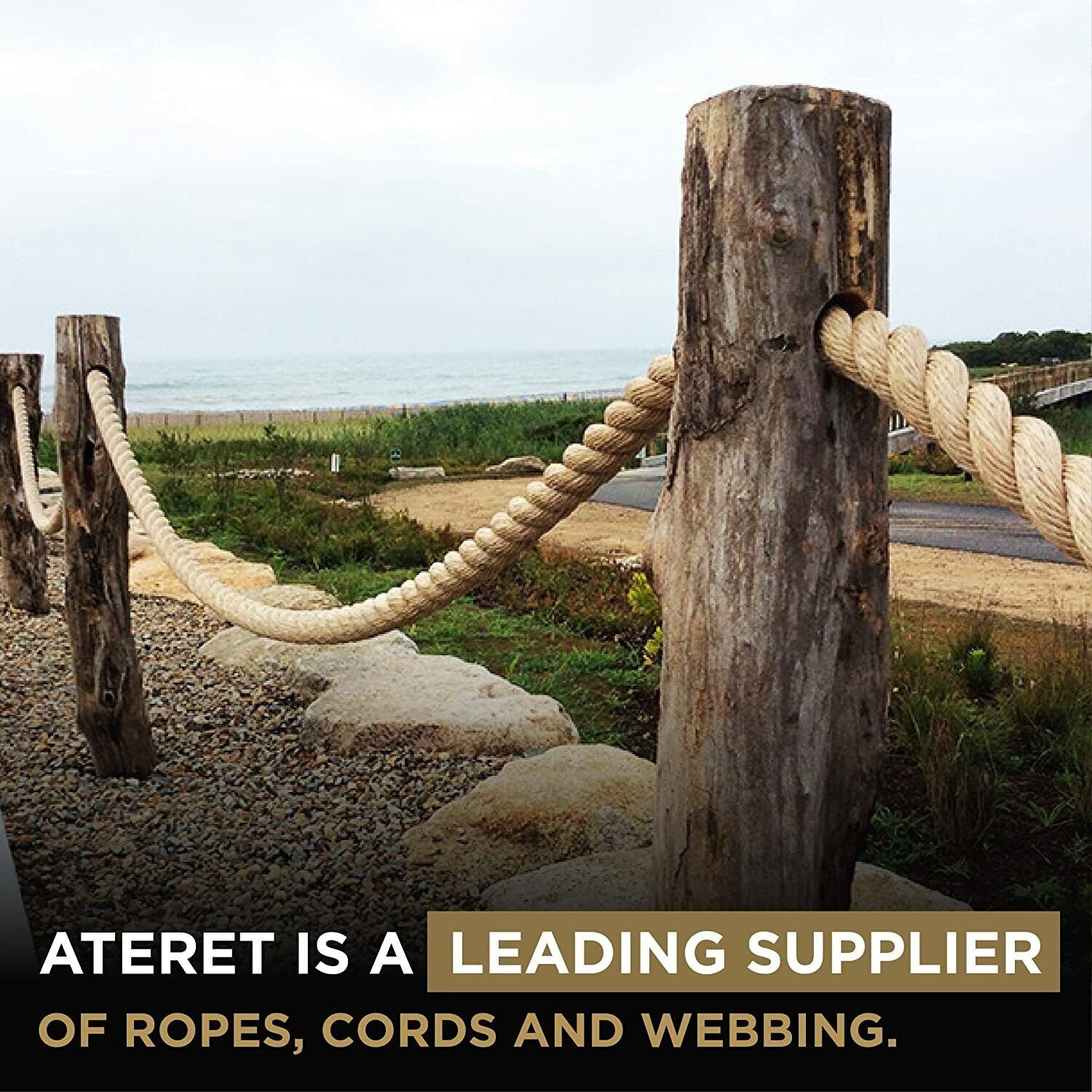 ATERET Twisted ProManila Rope Cordage I UnManila 3 Strand Synthetic Various Size