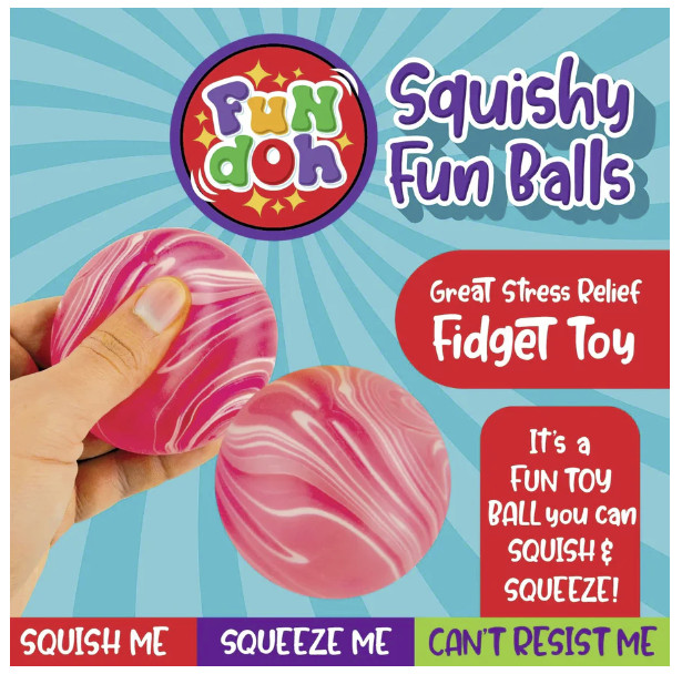 Fun Doh Squish and Squeeze Slow Release Squishy Fun Ball Toy
