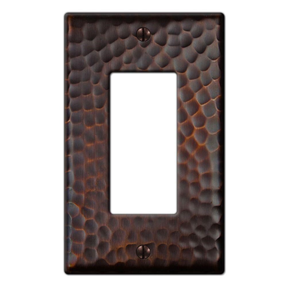 Wall Switch Cover Hammered Vintage Textured Outlet Toggle Bronze Plates