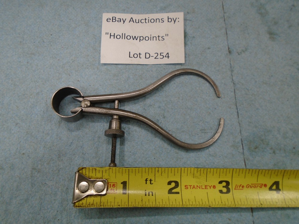 Lufkin 141 ToolMakers 3" Outside Caliper Solid Nut Round Leg for Machinist D254