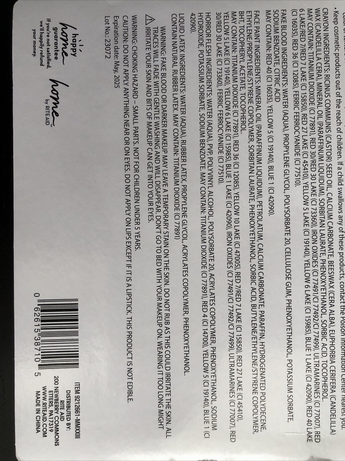 Deluxe Halloween Zombie Make-up Kit, Fake Blood, Sponges, Make-up, Flesh (NEW)