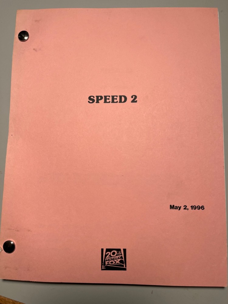 Speed 2 original feature film script