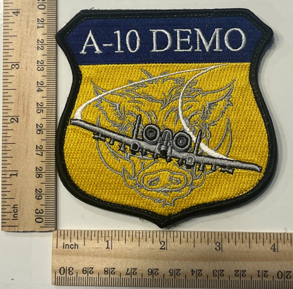 US AIR FORCE PATCH: 355th Fighter Wing A-10 Warthog Demo Flight Team