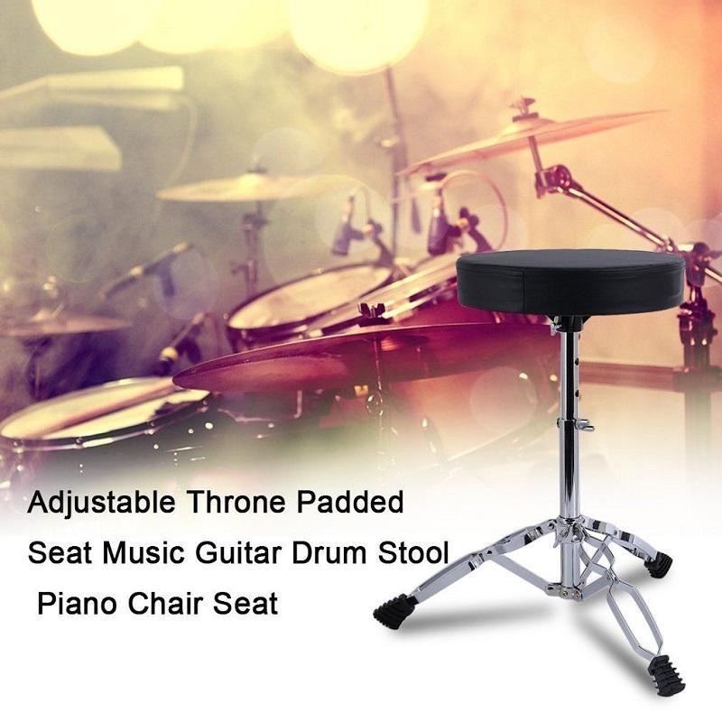 1 Piece Drum Throne Seat Drummers Stool Stand Chair