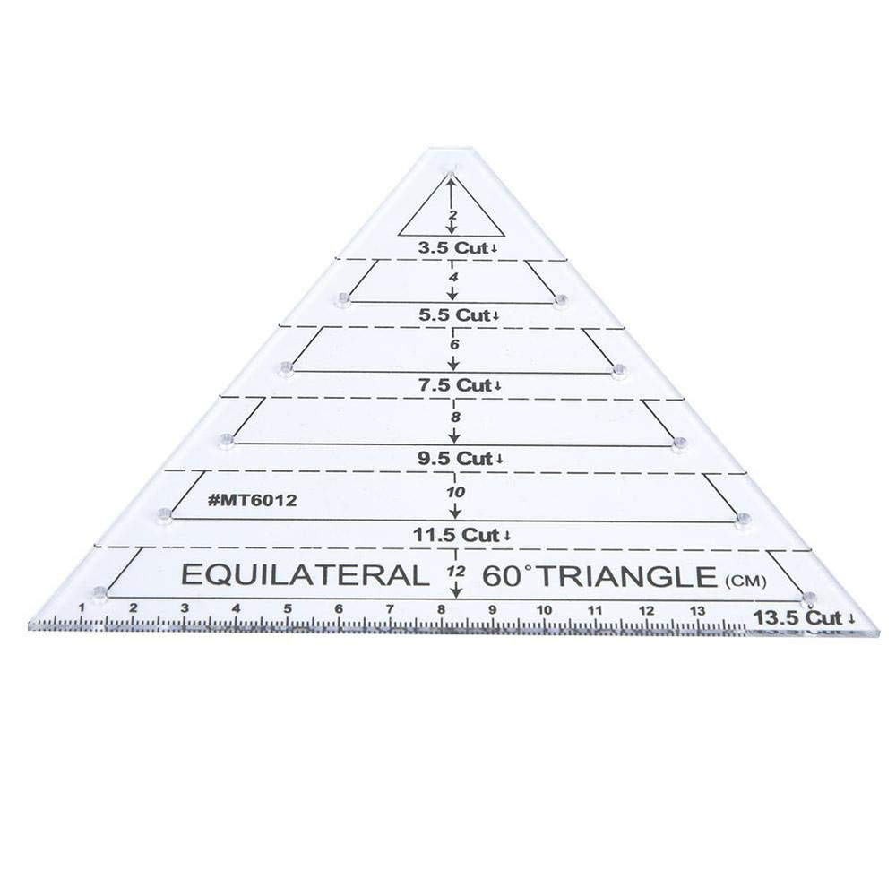 Triangle Quilting Ruler, Easy Diagonal Acrylic Ruler Easy Precision Cutting Temp
