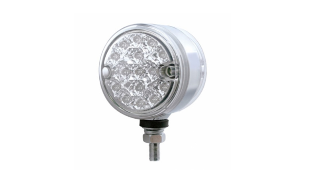 30 LED 3" DUAL FUNCTION REFLECTOR DOUBLE FACE LIGHT - AMBER & RED LED/CLEAR LENS