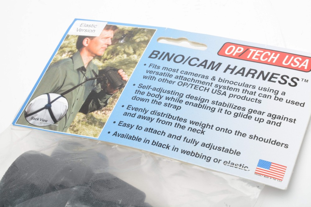 OP/TECH USA Bino/Cam Harness (Elastic Version) - New