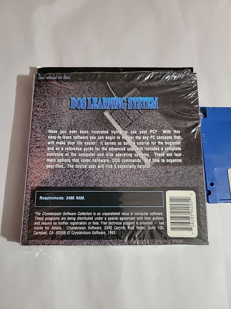 Rare CrystalVision Software DOS Learning System