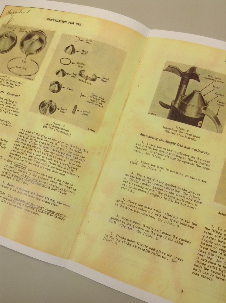 International Ih Ihc Cream Separator Owners Operators Manual 2-F 3-F 4-F Milk