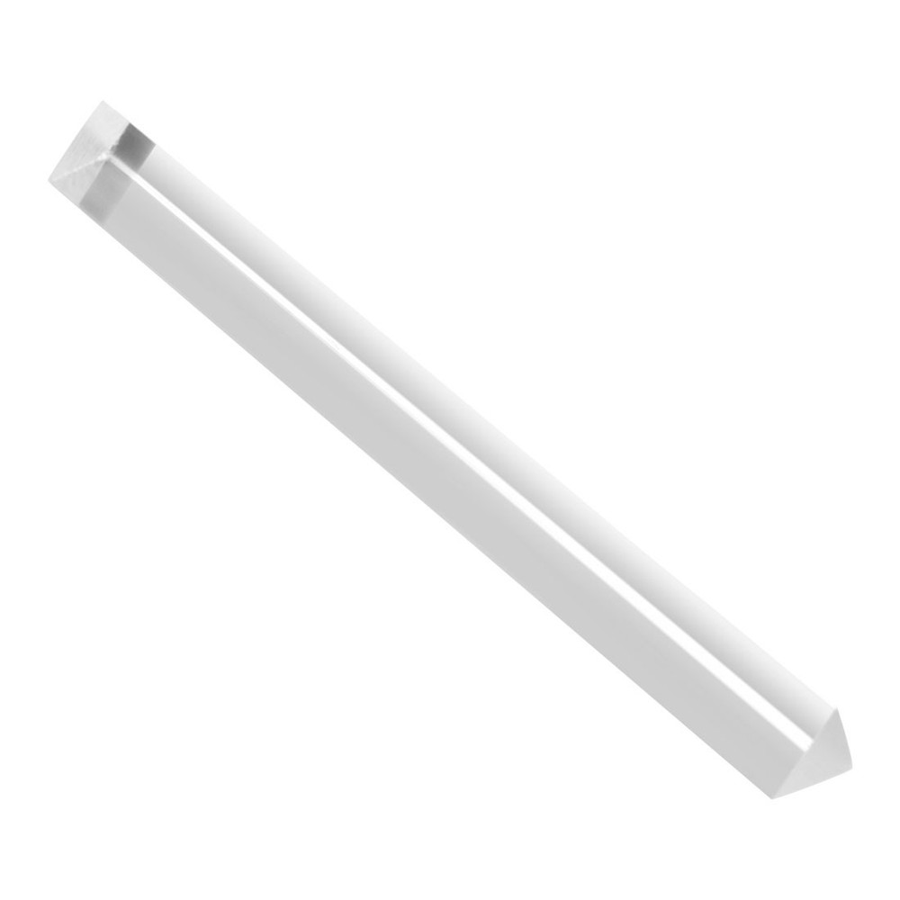 Clear Solid Acrylic Triangle Rod PMMA Extruded Bar 25mmx250mm