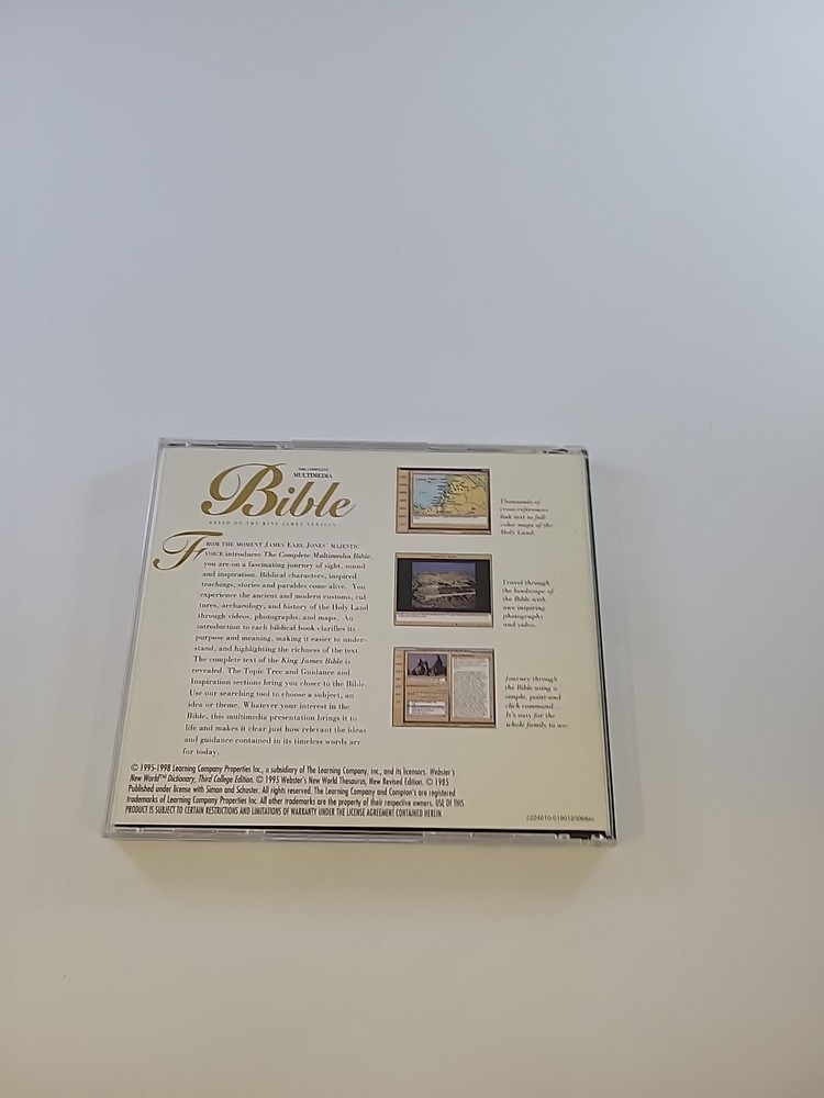 The Complete Multimedia Bible: King James PC CD religious Gospel study tools!