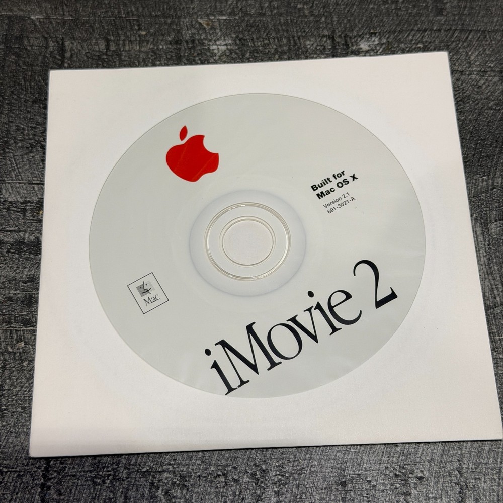 Apple iMovie 2 Mac OS Version 2.1 691-3021-A