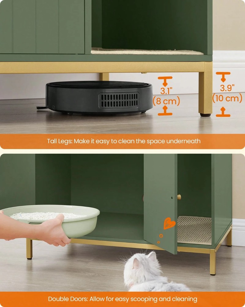 Feandrea Cat Litter Box Enclosure Table