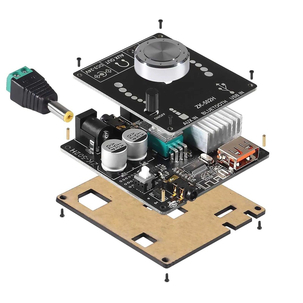Versatility HIFI 2.0 Digital Power Amplifier Board Kits Bluetooth AUX USB