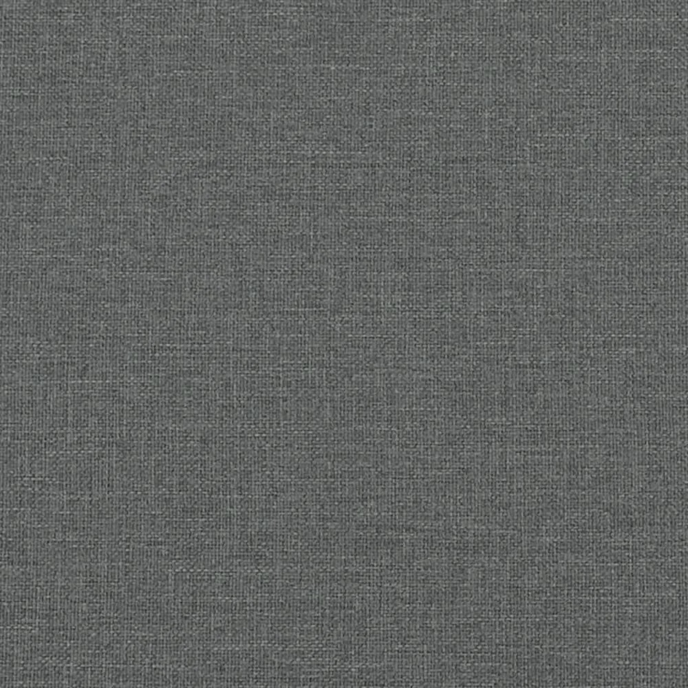 Footstool Dark Grey Polyester, Plywood, Foam, Plastic Medium