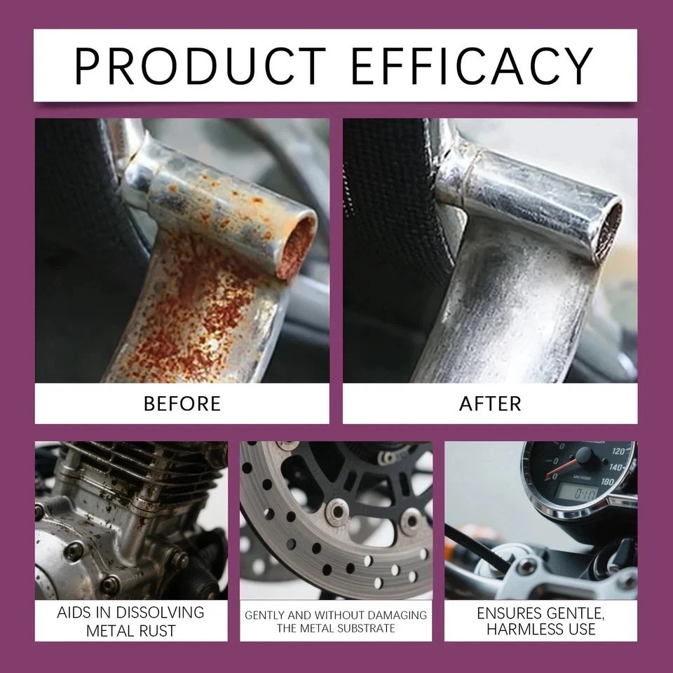 Car Rust Removal Spray Rust Remover Rust Inhibitor Derusting Spray Multipurpos