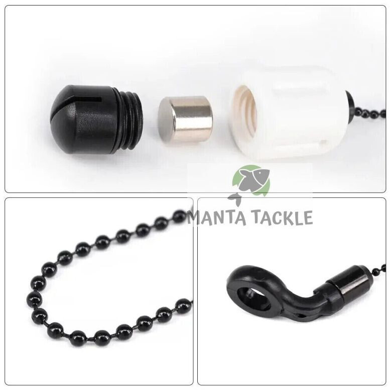 NEW 2 x Hirisi Carp Drop Off Indicators Bobbin Bite Alarm White Dumpy Indicator