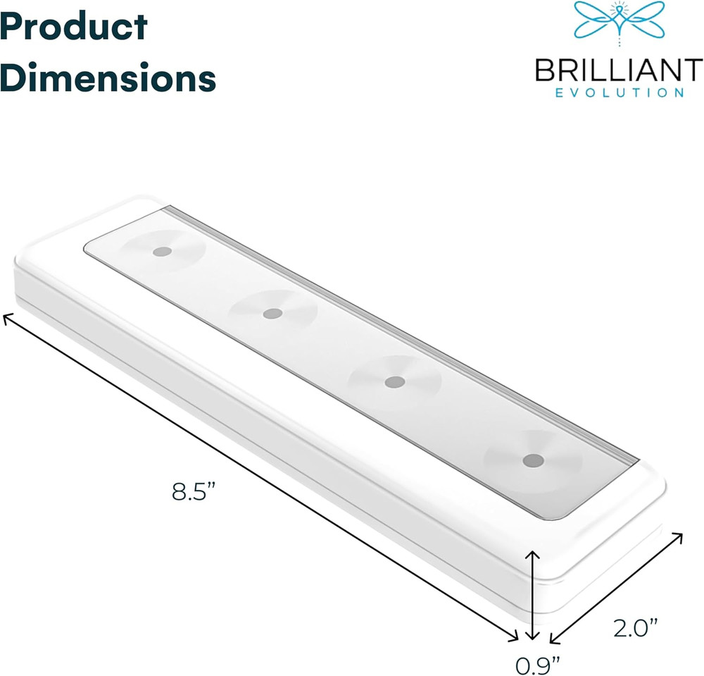 Ultra Thin LED Light Bar Battery Operated Stick On Push Light Closet Light