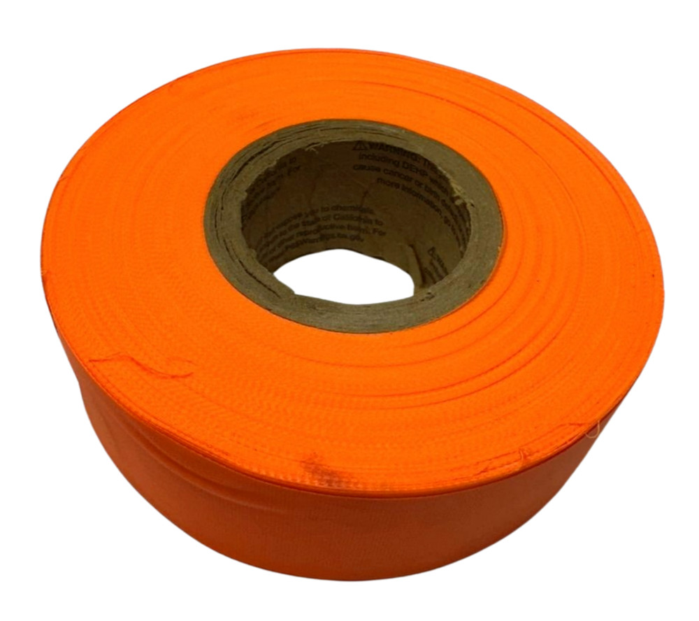 Orange Florescent Flagging Tape **Free Shipping**