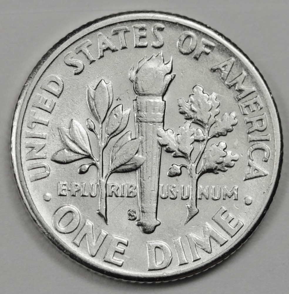 1950-s Roosevelt Dime. High Grade. (Inventory A)