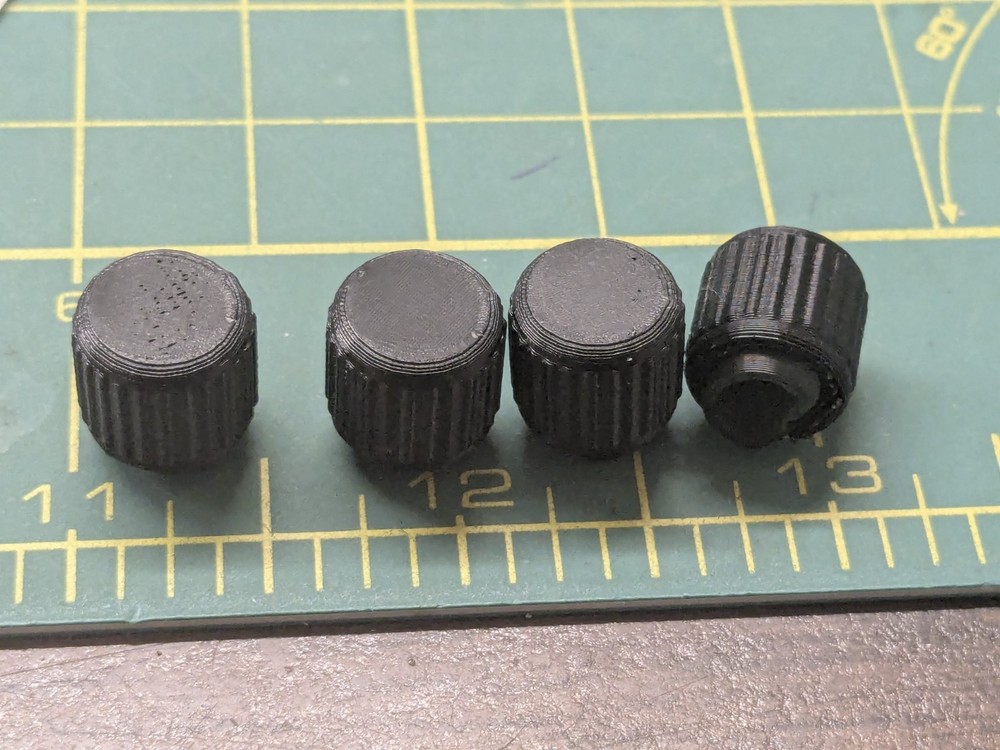 4x 3D Printed Replacement Knobs For Panasonic AW-RP50 Remote Camera Controller