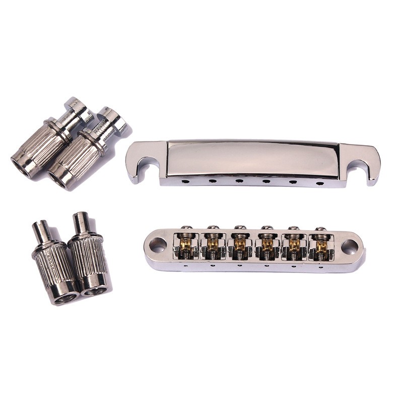 Roller Saddle Tune-O-Matic Guitar Bridge Tailpiece Stud for LP SG Replace