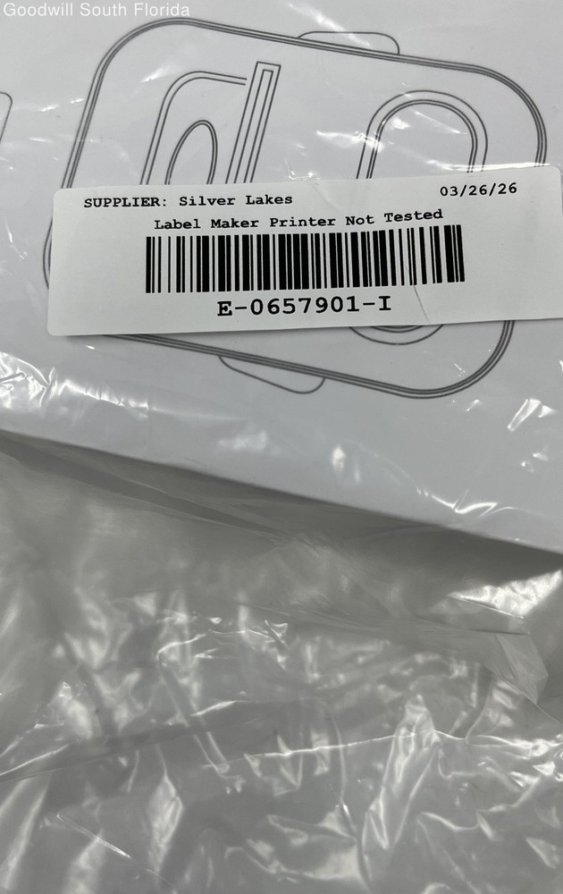 P50 White Wireless Bluetooth Thermal Portable Label Maker Printer Not Tested