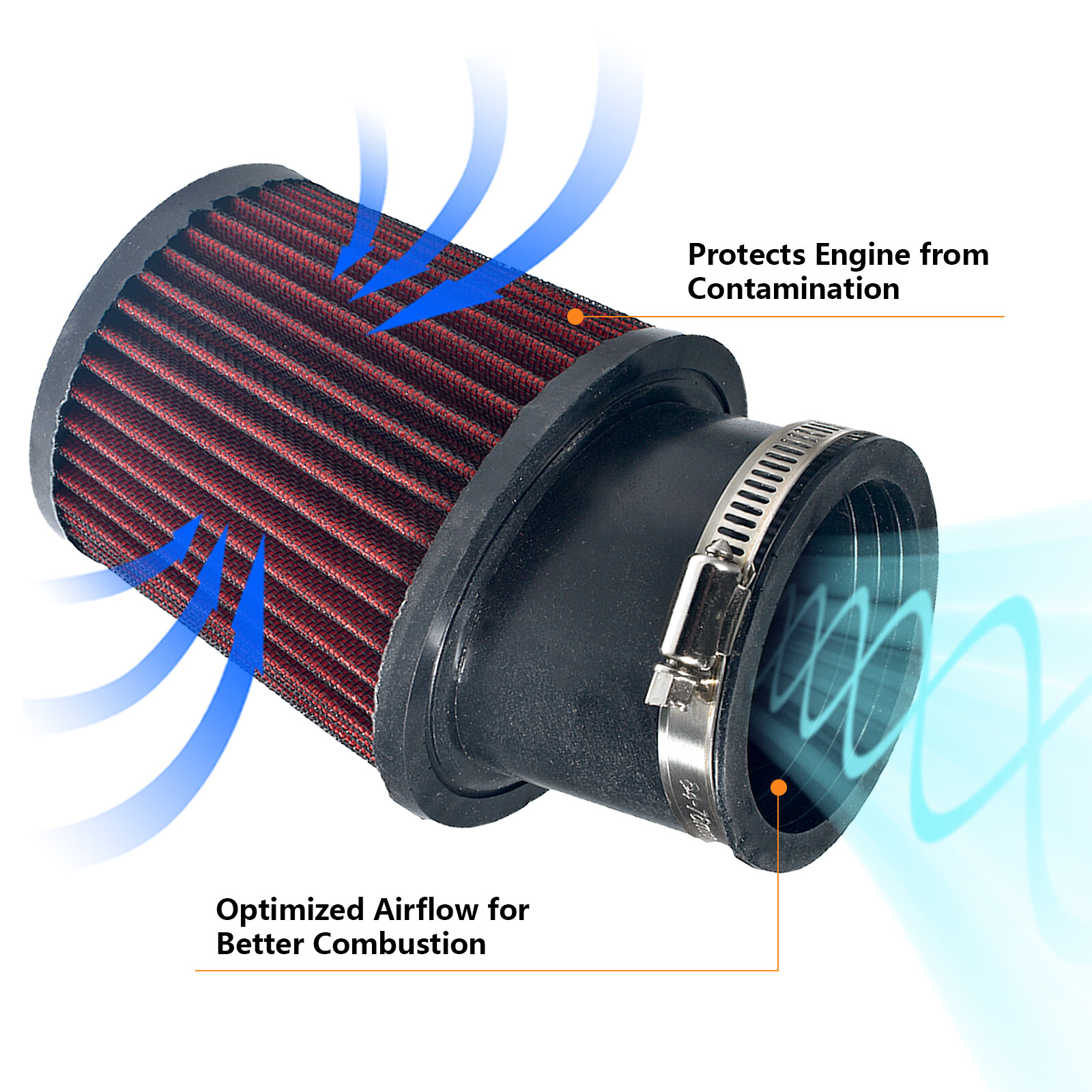 Air Filter & Adapter Kit Fit Predator 212cc Engine Racing Go Kart Cart Mini Bike