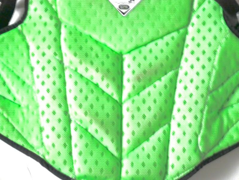 ADAM ZEBROWSKI 2025 COLUMBUS CLINGSTONES GAME WORN ALL-STAR MVP CHEST PROTECTOR