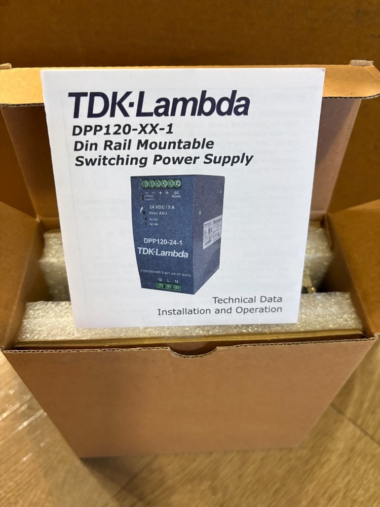 TDK-Lambda DPP120-24-1 Din Rail Mountable Switching Powel Supply - New