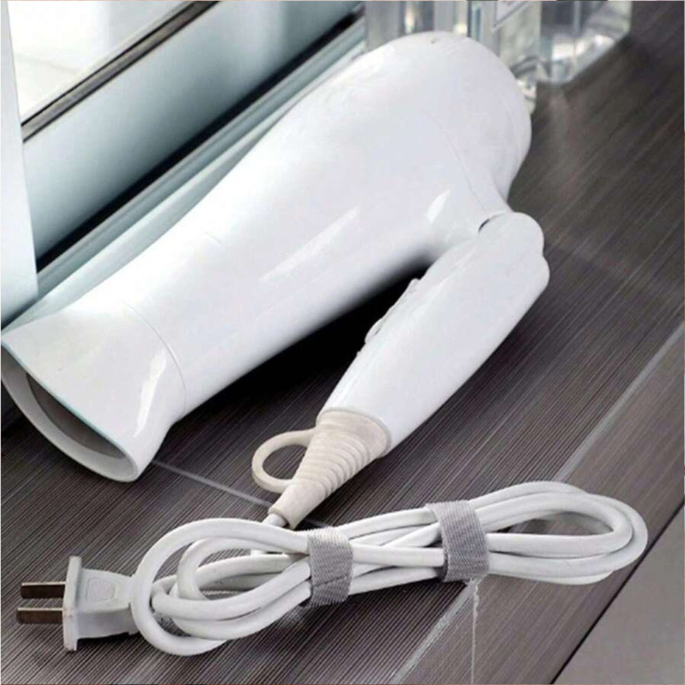 1m Hook & Loop Cable Tie Double-Sided Self Gripping Portabl Data Cable Organizer