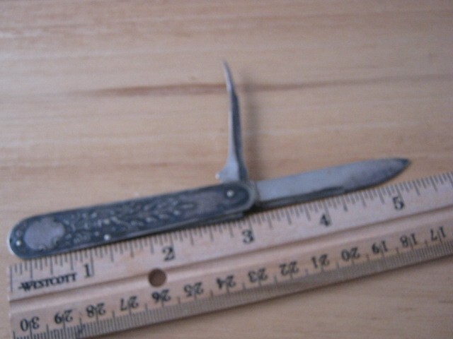Victorian Gorham 071 Silver Plate Two-Blade Folding Pocket Fruit Knife