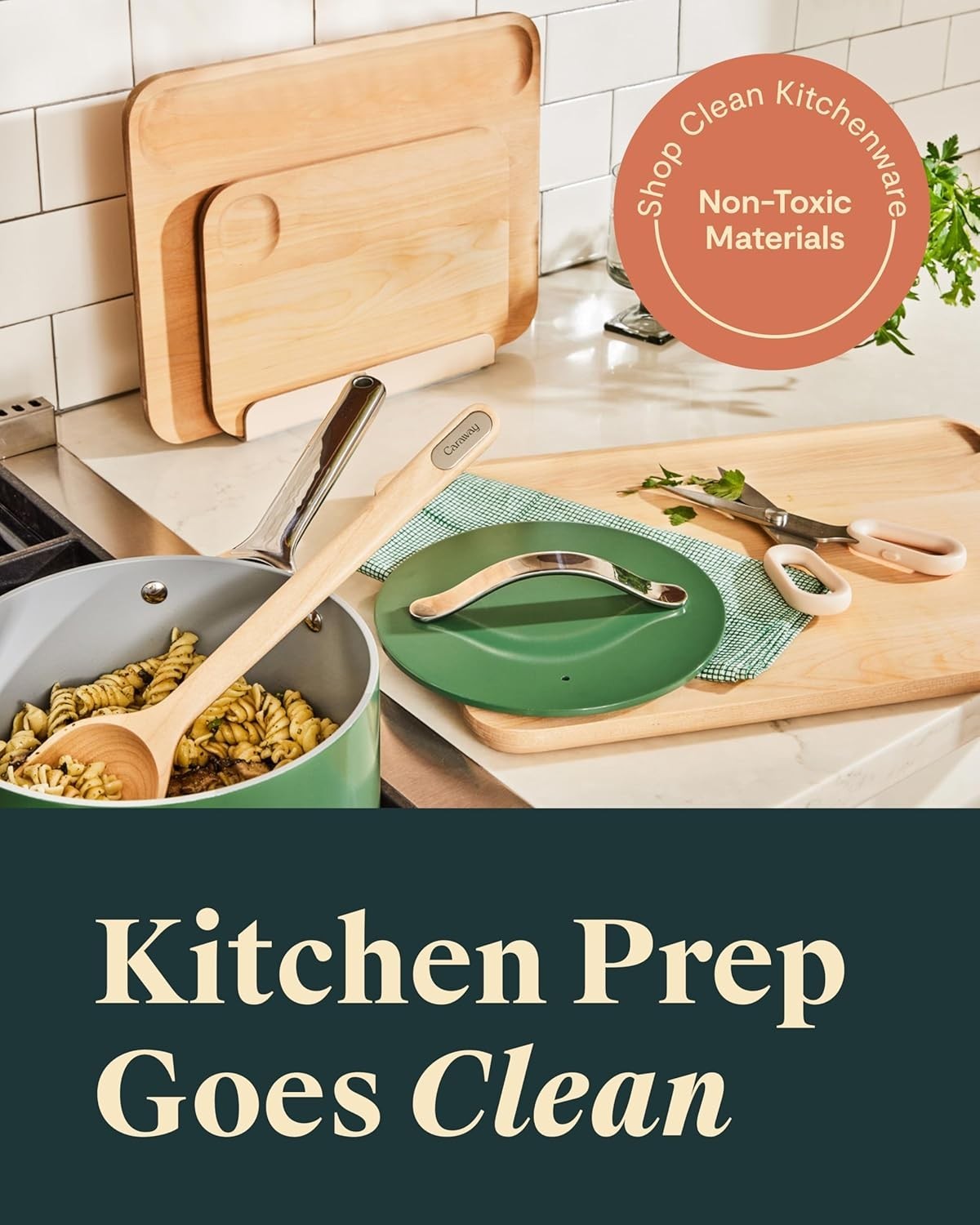 Caraway: Cutting Board & Utensil Set