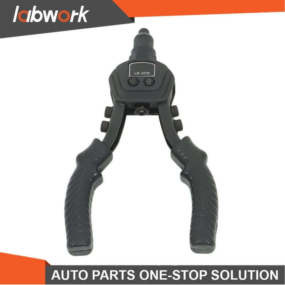 Labwork 1/4 Pop Rivet Gun Kit with 200 Blind Rivet 5 Interchangeable Rivet Head