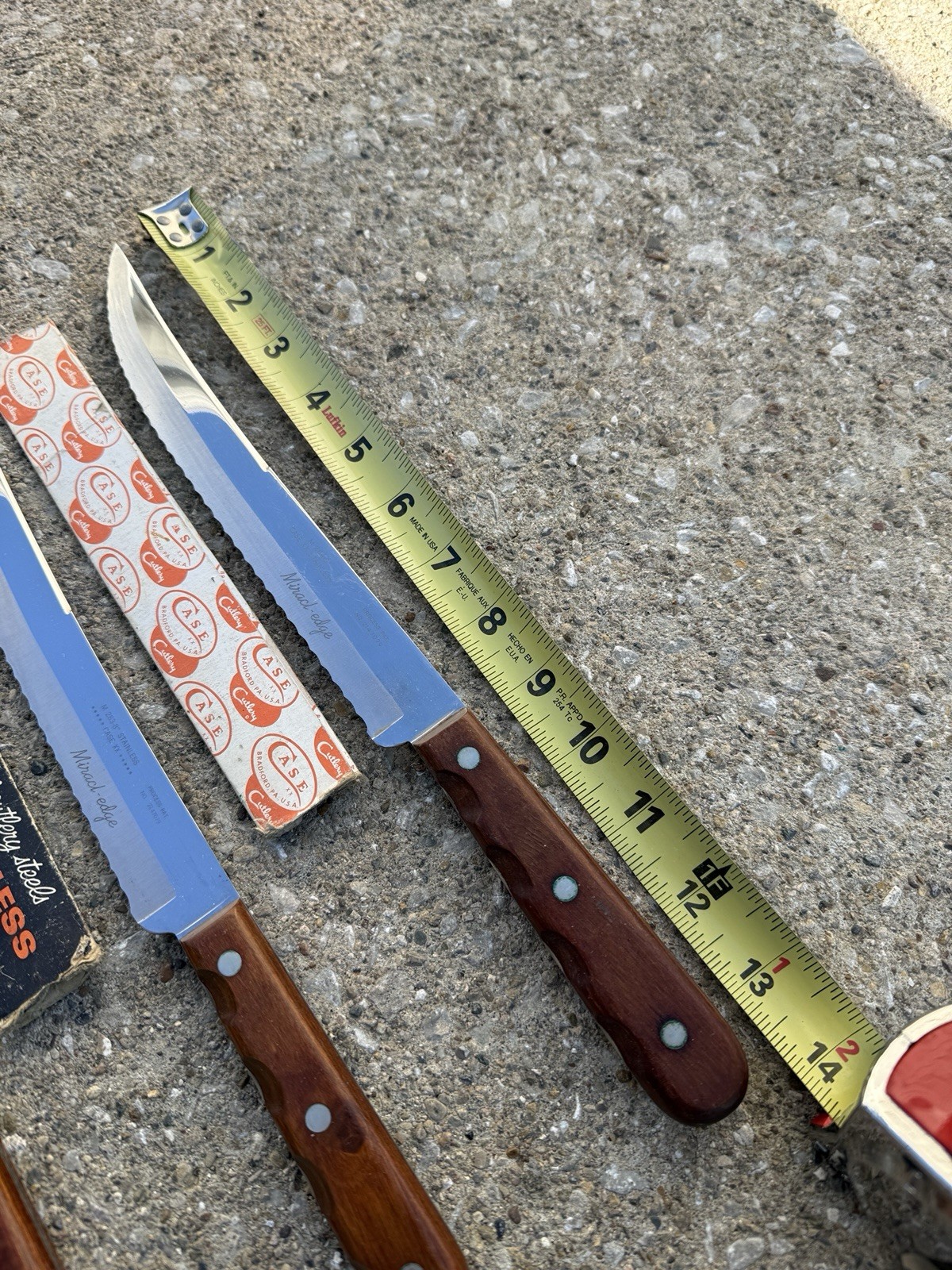 Lot of 5 Case XX Kitchen Knives: M 282-5”, M 283-8”, CAP 283-8”, M 284-9", +1