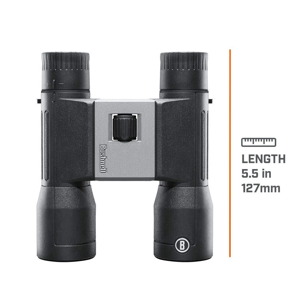 Bushnell Poweview 2 Black Binoculars Durable Lightweight Easy Grip Sharp Focus