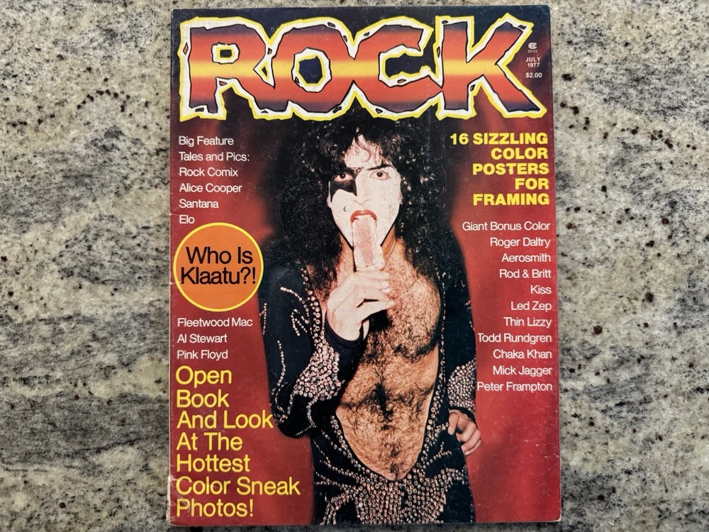 KISS 1977 ROCK SPECIAL MAGAZINE GENE PAUL ACE PETER AUCOIN VINTAGE MEGA RARE