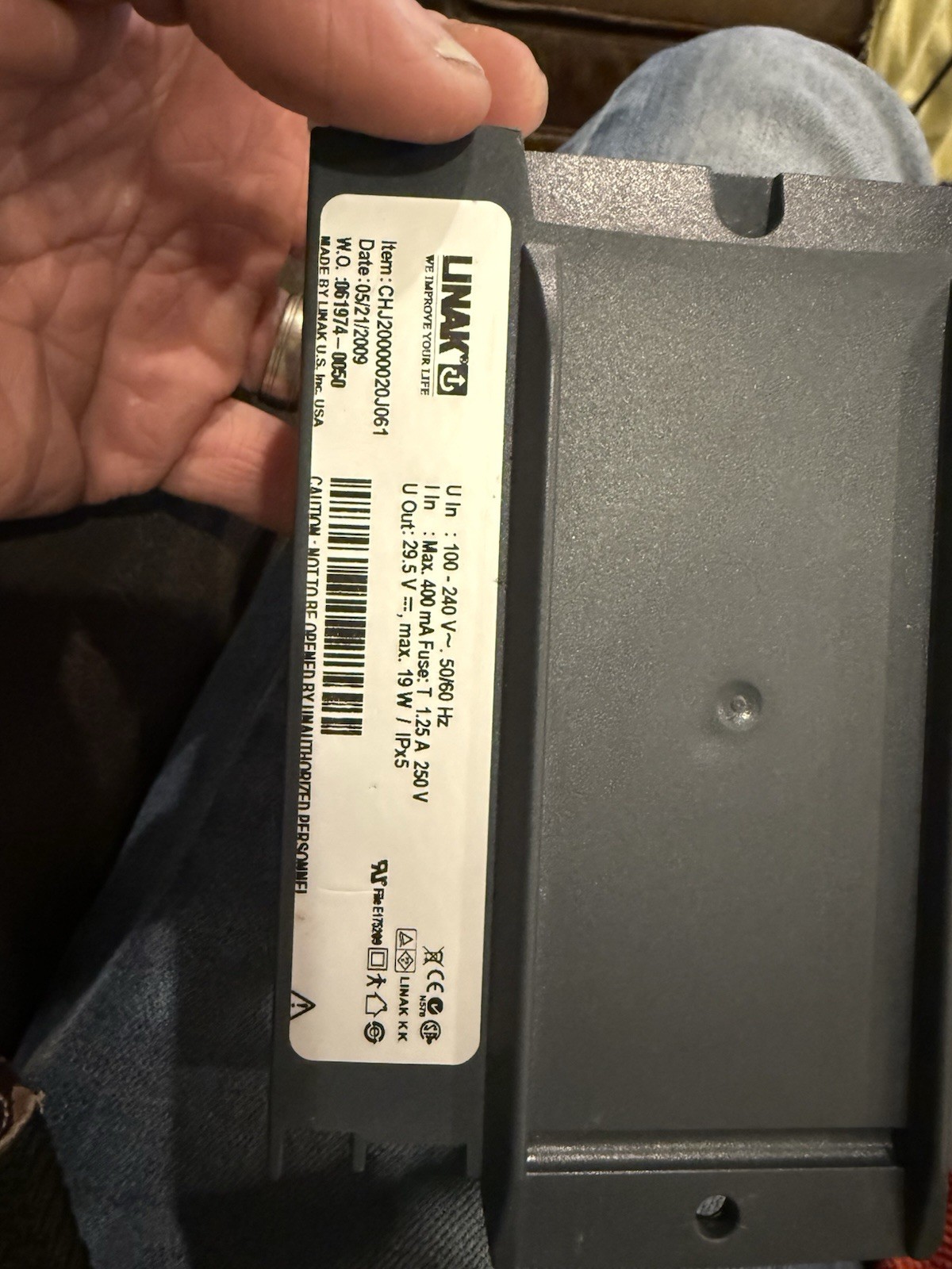 Invacare Linak Rechargeable Battery JCH-006 CE Marked Electric Blue White