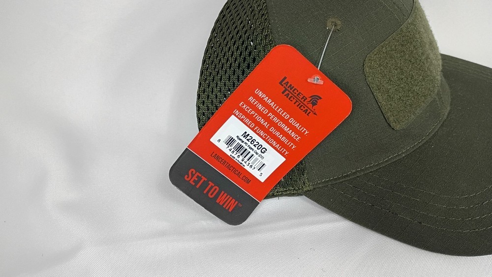 Lancer Tactical Ripstop Adhesion Operator Cap - OD Green