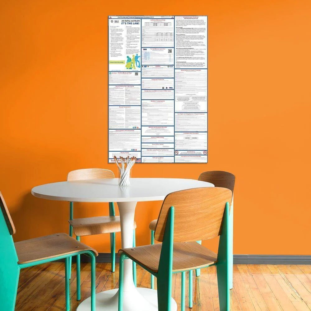 California State and Federal Labor Law Poster 2025